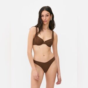 Primark Paula Echevarría Underwire Bikini Top Brown